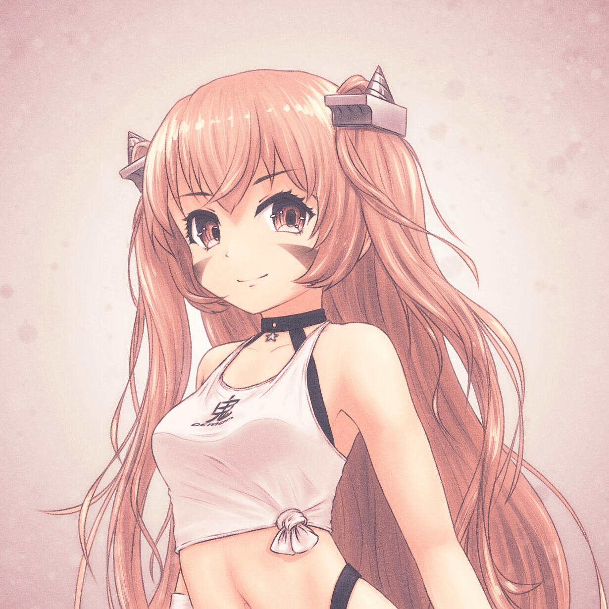 Johnston Drawing of Johnston from Kantai Collection in her Setsubun outfit.